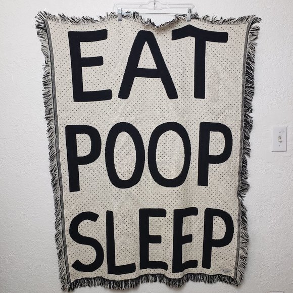 CALHOUN & CO. Other - CALHOUN & CO. Eat Poop Sleep Throw Blanket Tapestry  36 x 48